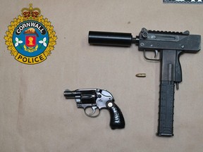 Cornwall police photo of firearms