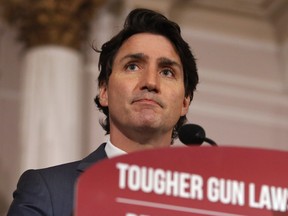 Prime Minister Justin Trudeau announces new gun control legislation in Ottawa on Monday, May 30, 2022.