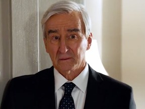 Sam Waterston as Jack McCoy in a scene from Season 21 of Law and Order.