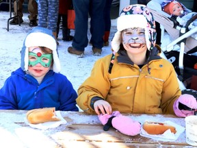 Arthur, 2, and Donna, 4, had a great time doing everything on Family Day. Lorraine Payette/for Postmedia Network