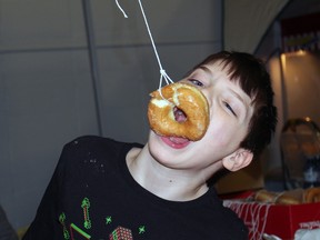 Donut eating
