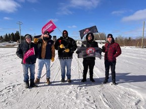 Striking workers from CUPE 1490