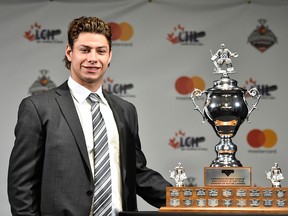Michael McNiven of the Owen Sound Attack won the CHL Goaltender of the Year Award in 2017. Photo by Aaron Bell/CHL Images