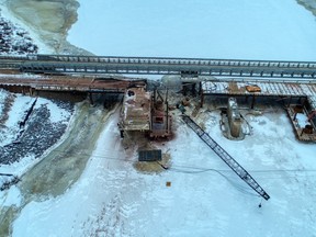 Contractor Caldwell & Ross was fined $7,500  under the Occupational Health and Safety Act related to a 2022 incident in Coles Island where a crane fell into the Canaan River when the platform it was on collapsed.