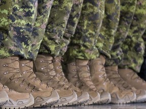 A contingent of Canadian Armed Forces members.