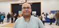 Mohamed Hamed looked for work at the Organization of Canadian Nuclear Industries job fair in Owen Sound, Ont. on Wednesday, March 27, 2024. (Scott Dunn/The Sun Times/Postmedia Network)