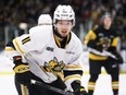 Sarnia Sting's Zach Filak plays against the Brantford Bulldogs at Progressive Auto Sales Arena in Sarnia, Ont., on Friday, Dec. 1, 2023. Mark Malone/Chatham Daily News/Postmedia Network