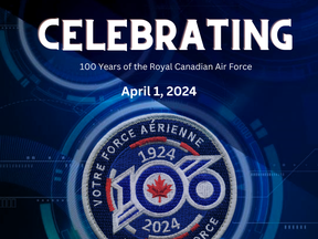 Monday is a milestone for the Royal Canadian Airforce