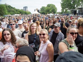 Music fans await Rock the Park in London on Wednesday July 12, 2023. (Derek Ruttan/The London Free Press)
