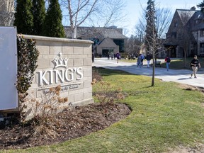 The campus of King’s University College in London is shown on Wednesday March 13, 2024. (Derek Ruttan/The London Free Press)