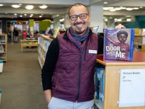 London Public Library children's librarian Nelson Rosales was photographed on March 20, 2024. (Derek Ruttan/The London Free Press)