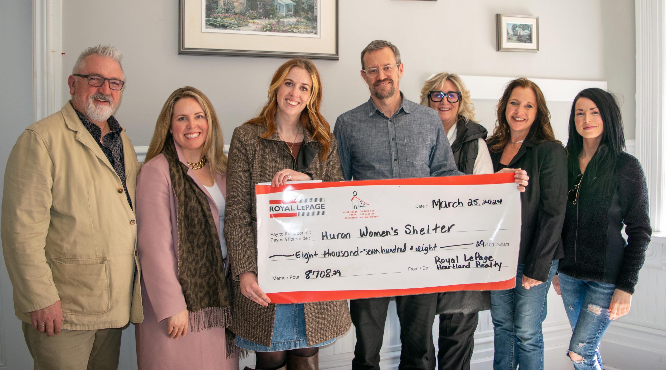 Royal LePage Heartland Realty supports Huron Women’s Shelter