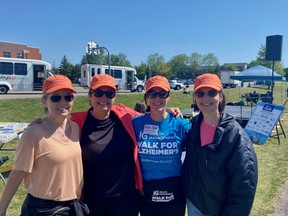 Kristen and the rest of the ‘Steps for Susan’ team — named after her mother — will once again participate in the annual IG Wealth Management Walk for Alzheimer’s in London on May 25th. SUPPLIED
