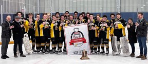 Mitchell U18B hockey team won the WOAA title for the third straight year