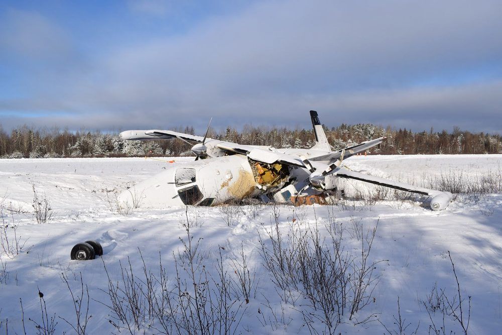 over snow removal contributed to Wawa plane crash