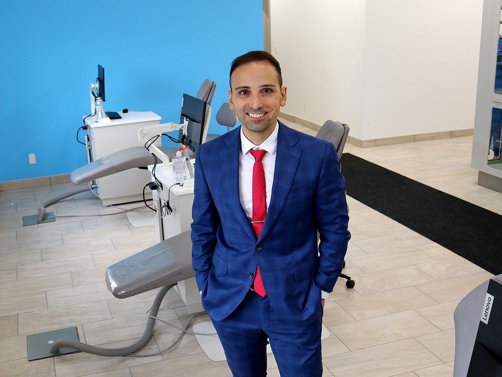 Dr. Maxwell Abraham, owner of Abraham Orthodontics in Chatham, has been named young business individual and young entrepreneur of the year at the Chatham-Kent Chamber of Commerce's 136th Business Excellence Awards. (Ellwood Shreve/Chatham Daily News)