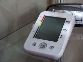 Stock photo of blood-pressure machine