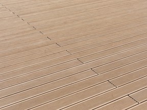 Stock photo of composite decking