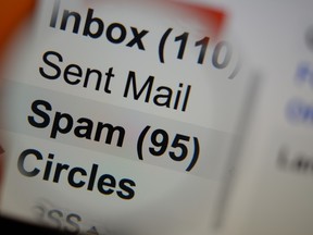 Stock photo showing an email program's inbox