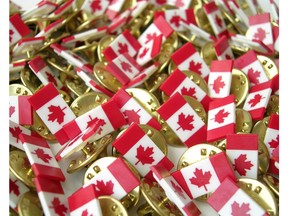 Illustration - Canadian flag pins