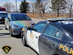 Angad Singh, 39, of Brampton, faces several impaired driving -related charges after OPP officers pulled over a Tesla in Caledon on Tuesday, March. 25, 2025.