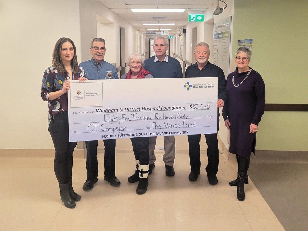 Wingham hospital receiving 85,260 through Leland and Thora Vance Fund