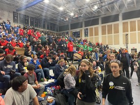 The robotics competition in North Bay is packing them