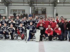 Guns and Hoses charity game, Brussels, Ont.