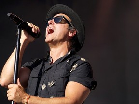 Our Lady Peace and lead singer Raine Maida, seen here in 2022, will headline the final night of June’s Bluewater Borderfest in Sarnia’s Centennial Park. (Postmedia Files)