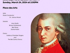 The Sudbury Symphony Orchestra, the Bel Canto Chorus, and the Sudbury Chamber Singers present Mozart’s Requiem this weekend for two shows.