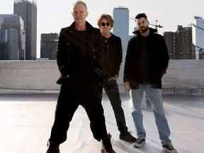 Sting, with guitarist Dominic MIller and drummer Chris Maas, will play Toronto's Massey Hall on Sept. 20-21, as their only Canadian dates.
