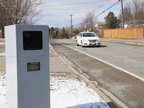 A speed camera has been placed on Algonquin Avenue between Maurice Street and Field Street in Sudbury, Ont.