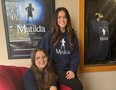 Shown from left are Matilda cast members Olivia Gregory, who plays Matilda, and Audrey O’Hara, who plays Miss Honey. Performances are scheduled from May 1 to 4 at the Ursuline College Chatham theatre. (Submitted)