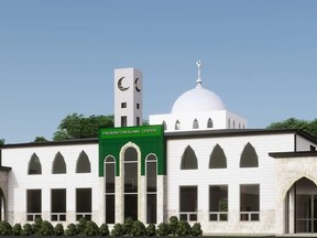 A conceptual drawing of the Fredericton Islamic Association's proposed new mosque on Allison Boulevard. Association treasurer Tariq Hasan says construction is expected to begin in May.