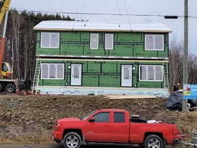 Work began in December on Habitat for Humanity New Brunswick's first duplex in Miramichi. A second one will be built this year on Water Street, nextdoor to the first one.