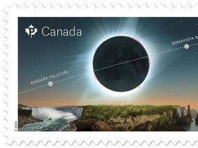 Canada Post's first total solar eclipse stamp