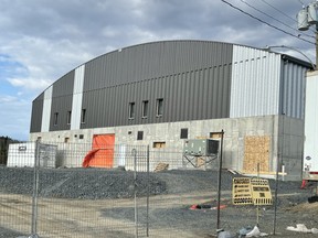 Central Carleton Community Complex during construction