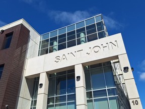 The Saint John Law Courts are seen April 17.