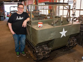 Norfolk County resident David Wassenich has a unique item that would make collectors and military enthusiasts envious: a functioning 1944 Studebaker M29C Weasel. Photo taken on Monday, April 16, 2024. (Brian Thompson/Postmedia Network)