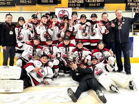 Brantford 99ers under-13 A OHF champions. Submitted