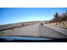 dashcam photo of wrong-way driver