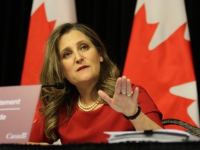 Finance Minister Chrystia Freeland