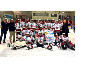 The Brantford Minor Hockey Association's under-14 AAA team recently captured the Minor Hockey Alliance of Ontario championship. The 99ers will compete this weekend in Kingston at the under-14 OHL Cup. Submitted