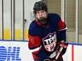 Sarnia Sting third-round draft pick Chase Gaughan plays for TPH at the 2024 OHL Cup. (Dan Hickling/OHL Images)