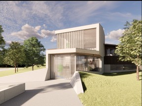 Grey Sauble Conservation Authority headquarters' new entrance rendering. (GSCA agenda)