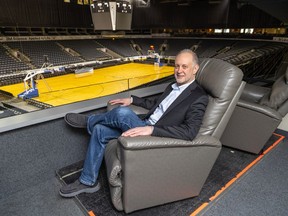 Almost time to relax: Brian Ohl is retiring as general manager of Budweiser Gardens, London's downtown sports and entertainment venue, on June 30, 2024. Photo taken on Friday, April 12, 2024. (Derek Ruttan/The London Free Press)