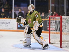Mike McIvor is not playing like a backup goalie for North Bay