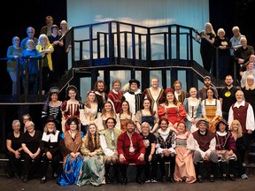 The cast and crew of Owen Sound Little Theatre's Something Rotten! The production is up for 14 Westen Ontario Drama League awards. (Supplied)