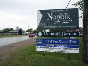 Welcome to Norfolk County sign.