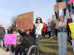 Photo to accompany YMCA rally story